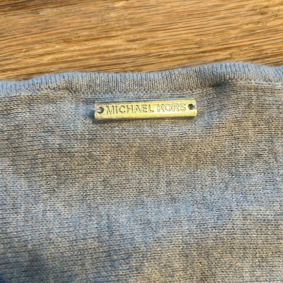 MICHAEL Michael Kors Woman Long sleeve shirt Medium Gray Cotton Viscose Nylon - Picture 6 of 7